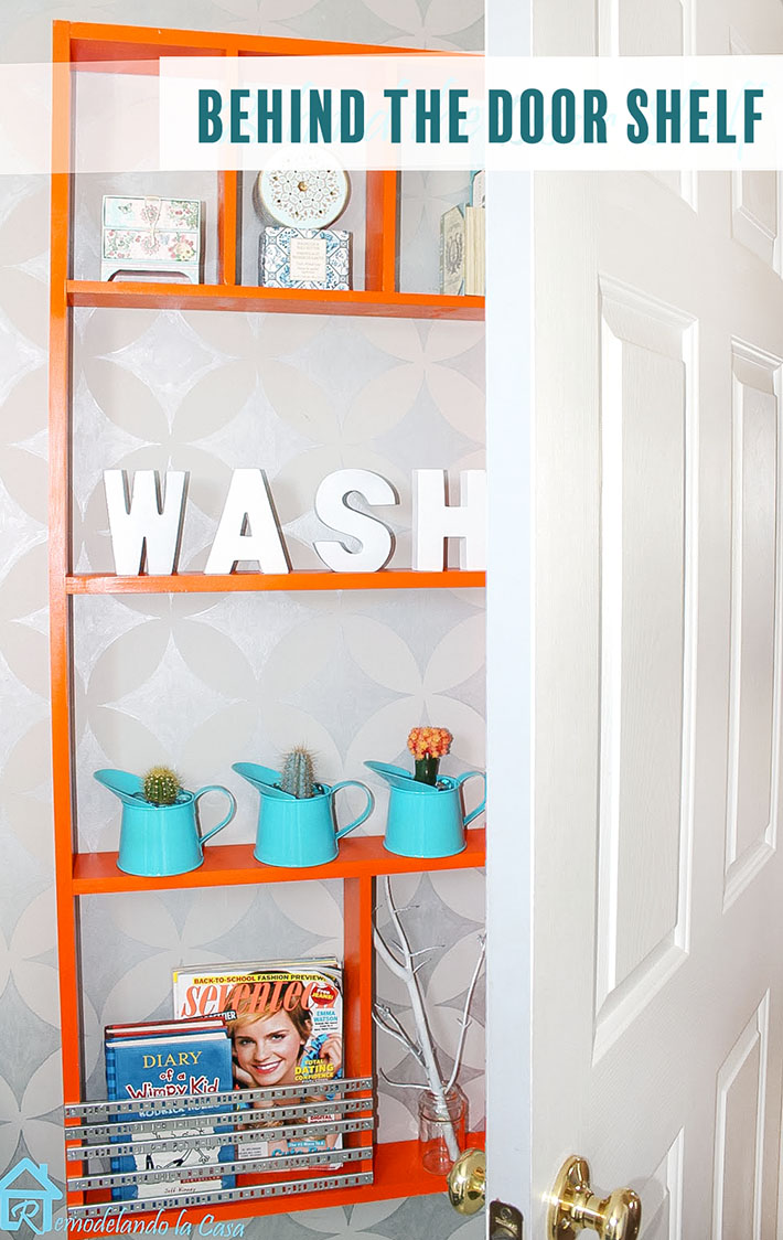 How To Build A DIY Behind-the-Door Storage Shelf