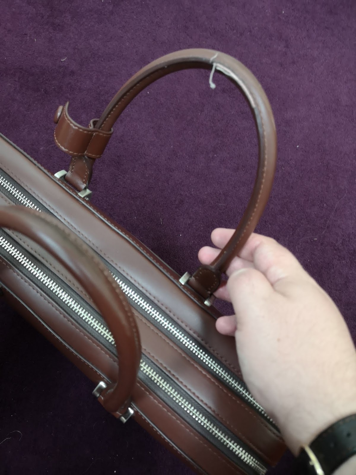 A followup review of the Faire Leather briefcase Norton of Morton