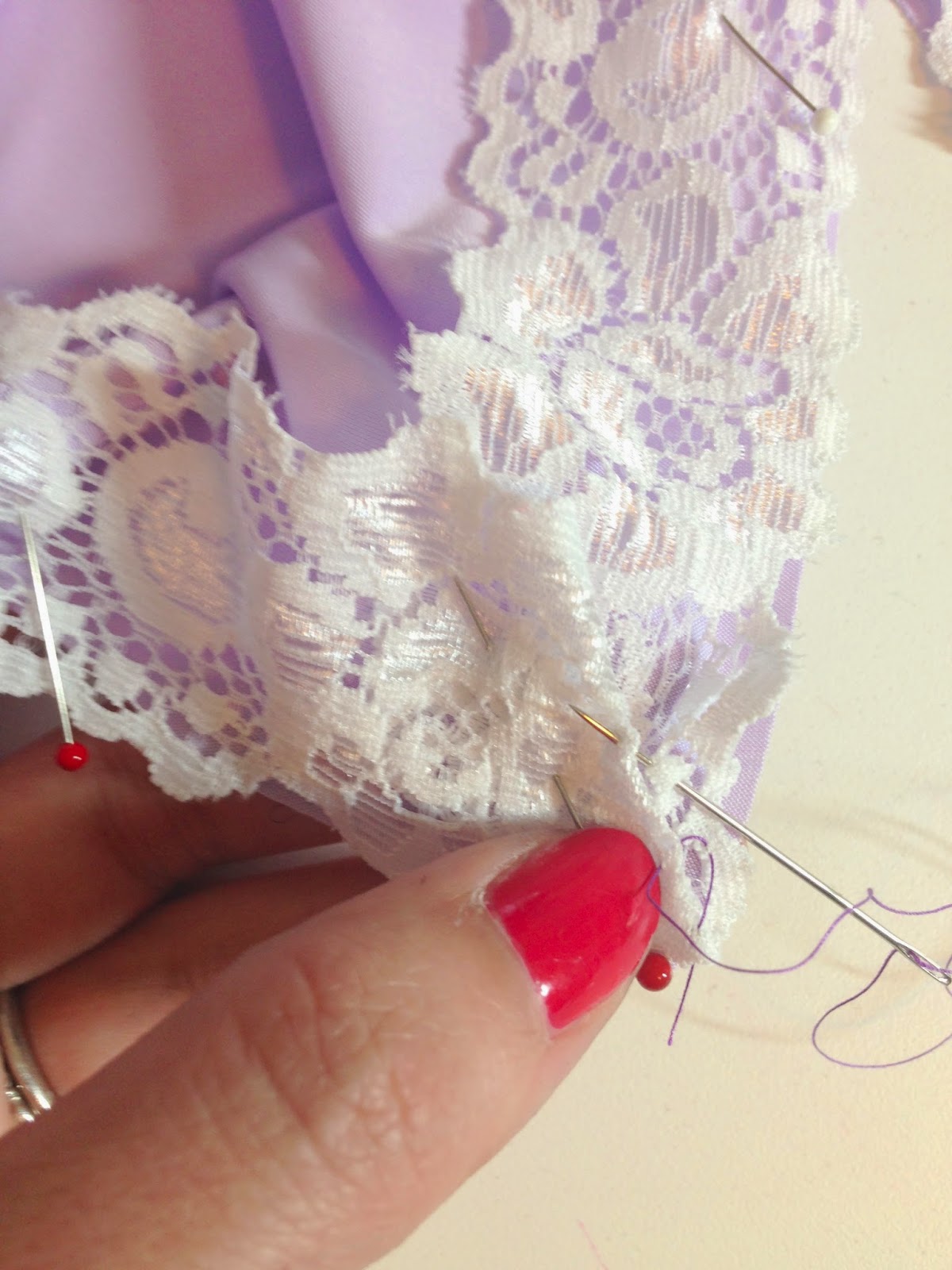 Gertie's New Blog for Better Sewing: Slip Sew-Along #8: Sewing the Lace ...
