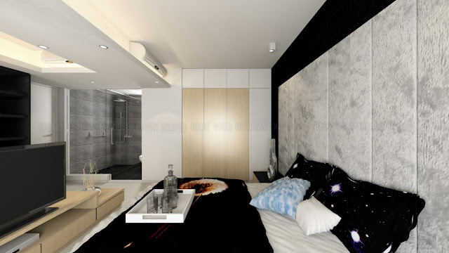 海逸豪園睡房室內設計，Laguna Verde bedroom interior design