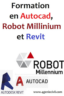 Formations sur Revit Autocad Robot et piste