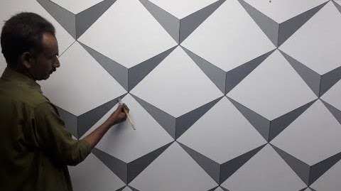 Contoh Motif Cat Dinding 3d Yang Mudah Dibuat Tapi Tetap Bagus Inspirasi Warna