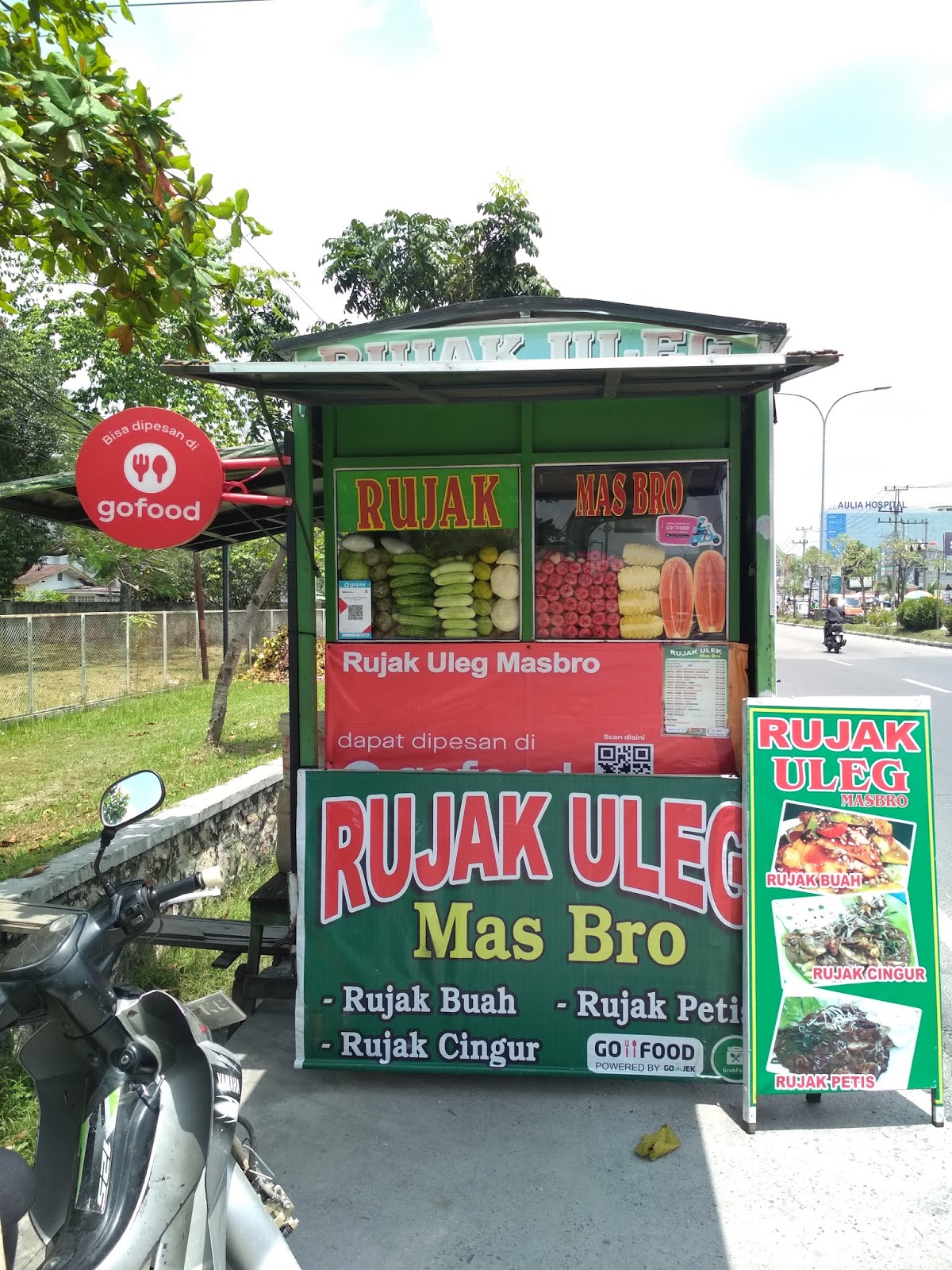 Rujak Buah Rujak Petis Rujak Cingur Rujak Uleg Mas Bro Depan Kampus Unri Panam Pekanbaru