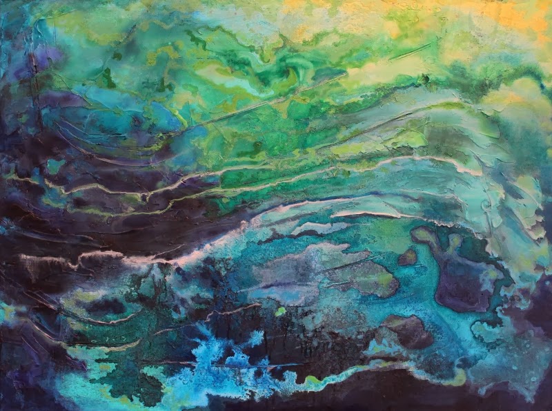 CAROL NELSON FINE ART BLOG "Ocean Blue" acrylic seascape