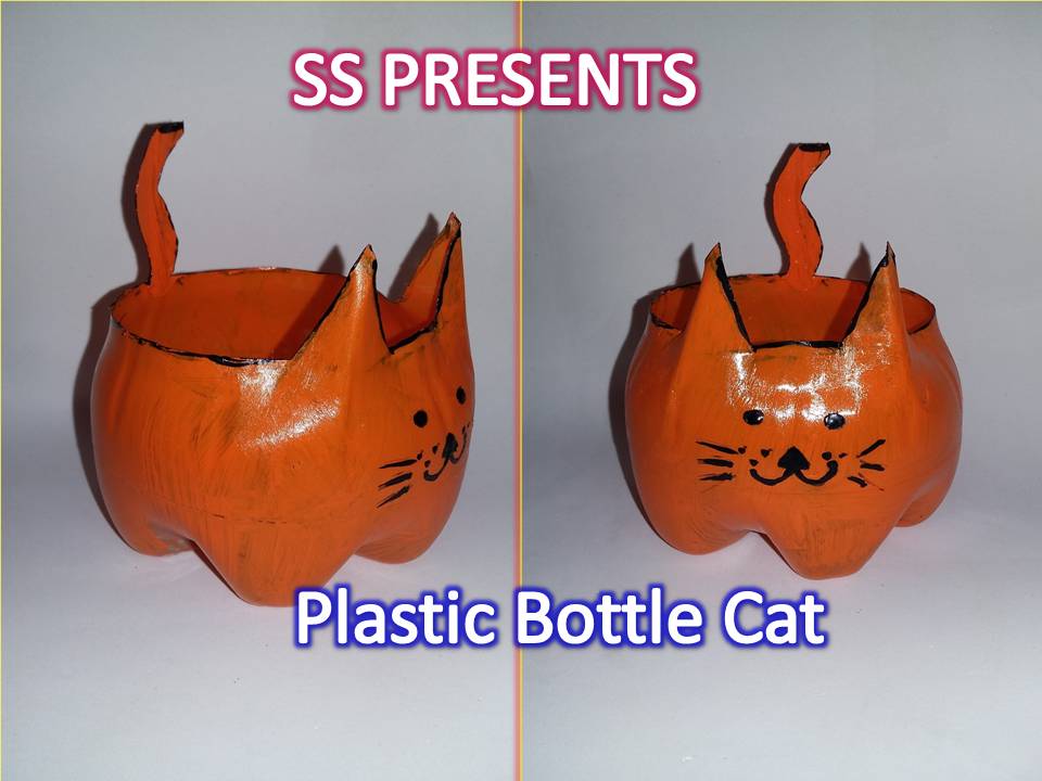 Plastic Bottle Pet Holder. SSARTSCRAFTS