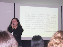 Palestra da educadora Alessandra Mourão no Enedu - Hotel Mirador - RJ