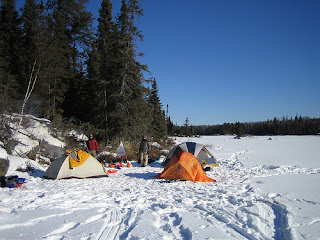 Image of winter camping