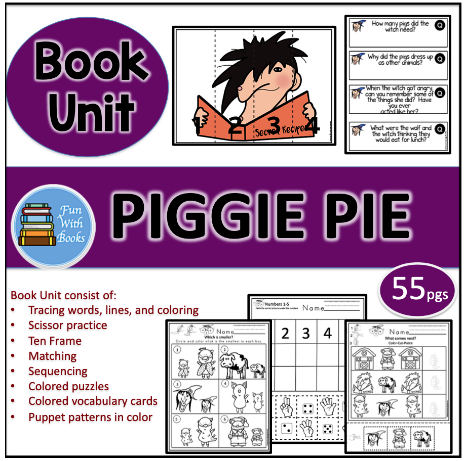 PIGGIE PIE BOOK UNIT Book Units by Lynn