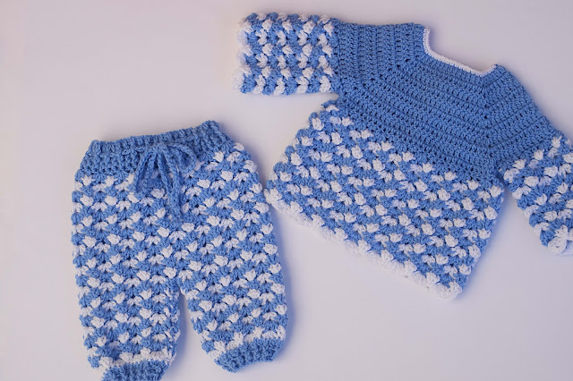 6 - Crochet Imagen Pantalón conjunto con jersey a crochet por Majovel Crochet