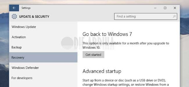 Cara Uninstall Windows 10 Dan Downgrade Ke Windows 7 Atau 8.1 - Farhan Sky Blog