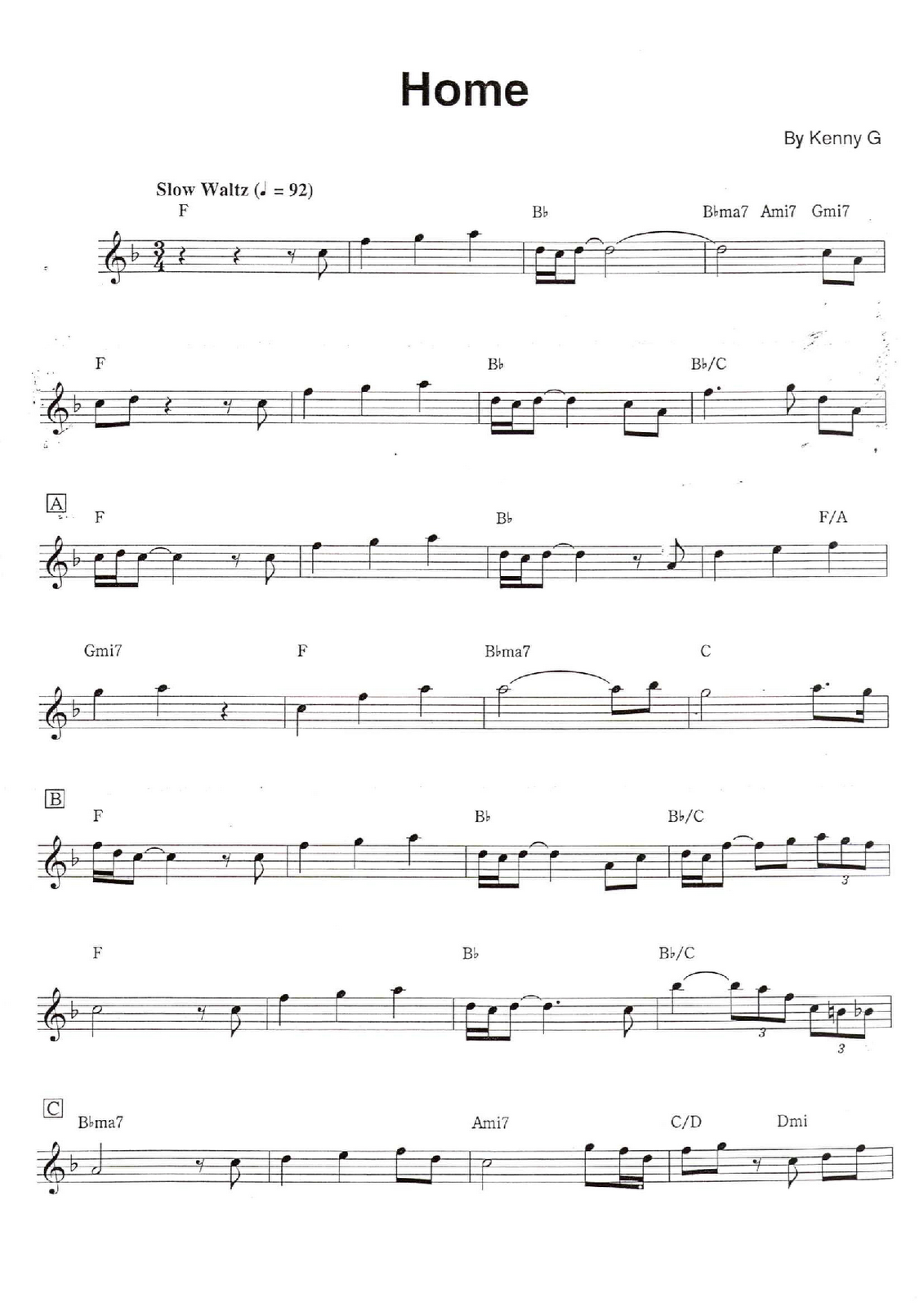 Home Kenny G Partitura para saxo Partituras y pistas para saxo