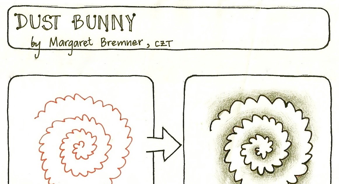 Enthusiastic Artist DUST BUNNY a new tangle!