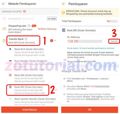 Tutorial Bayar Shopee Lewat Internet Banking Bank BRI (iBanking)