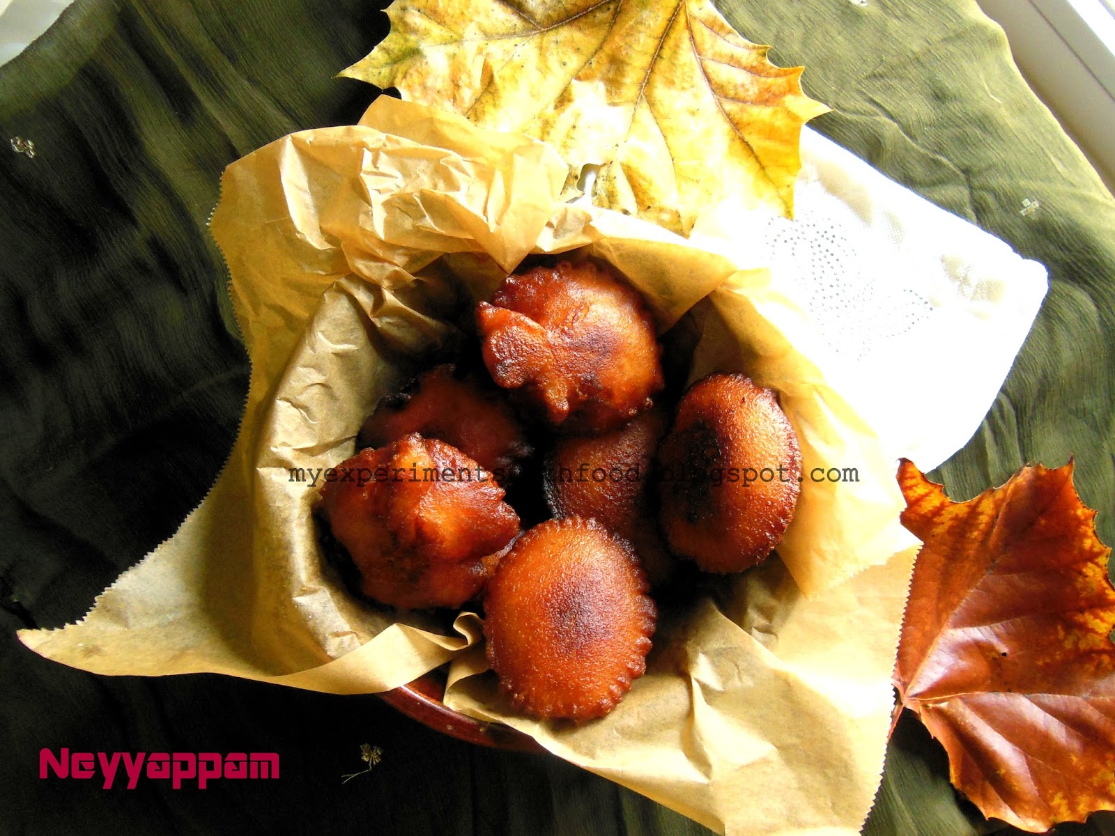 Neyyappam/ Deep Fried Rice Pancake Fritters