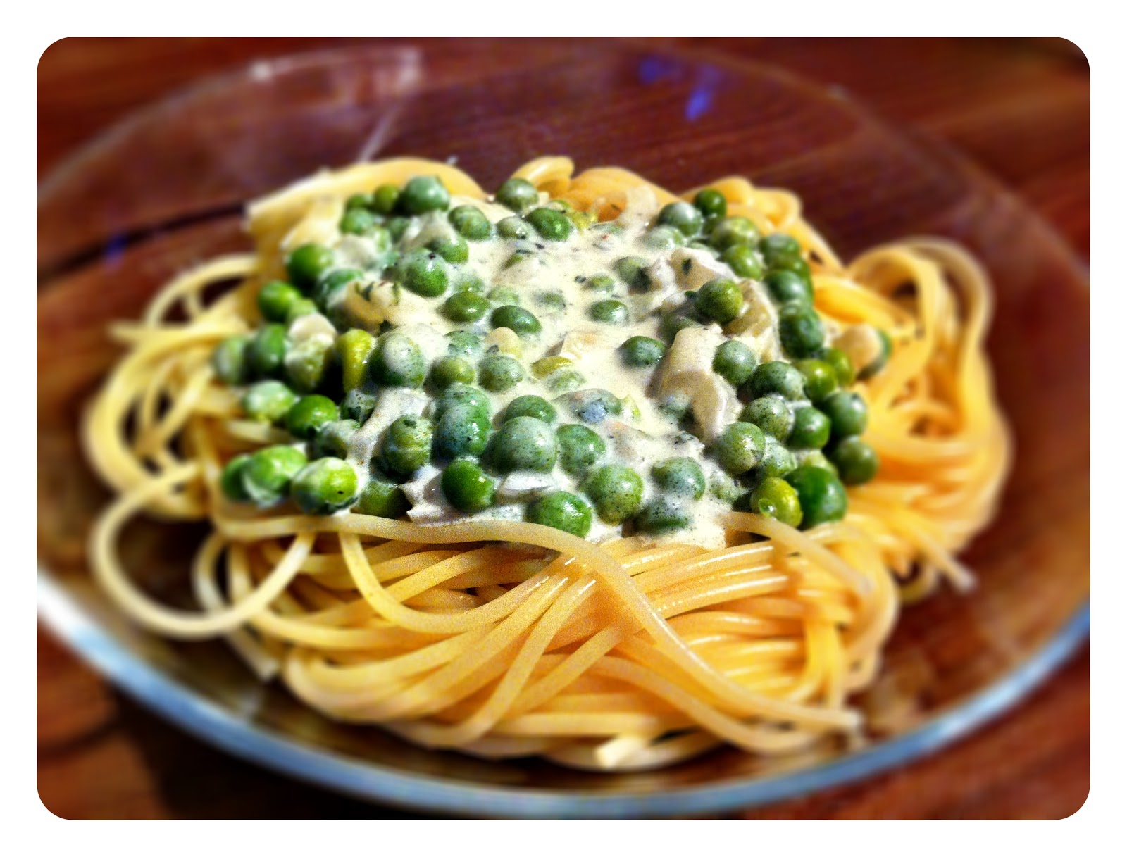 Serendipity is Life Pasta mit ErbsenCreméFraicheSauce