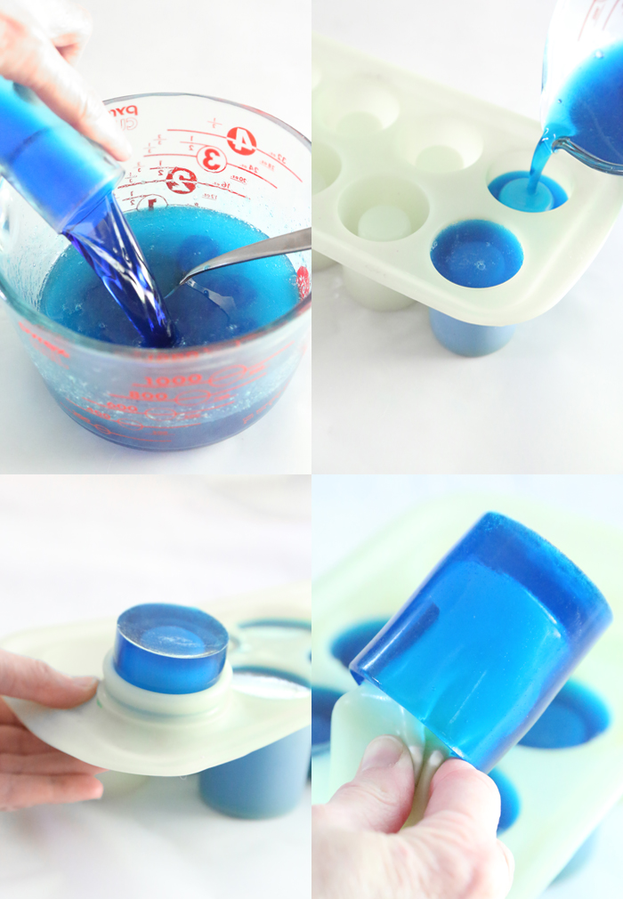 shot glasses gelatin cups jello without fruit clear grape juice alcohol