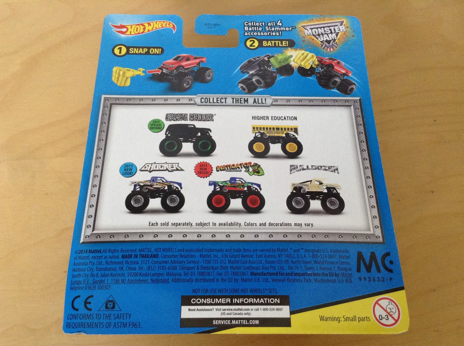 JULIAN'S HOT WHEELS BLOG: Grave Digger Monster Jam Truck - 2015 Special  Edition: Blacked Out!