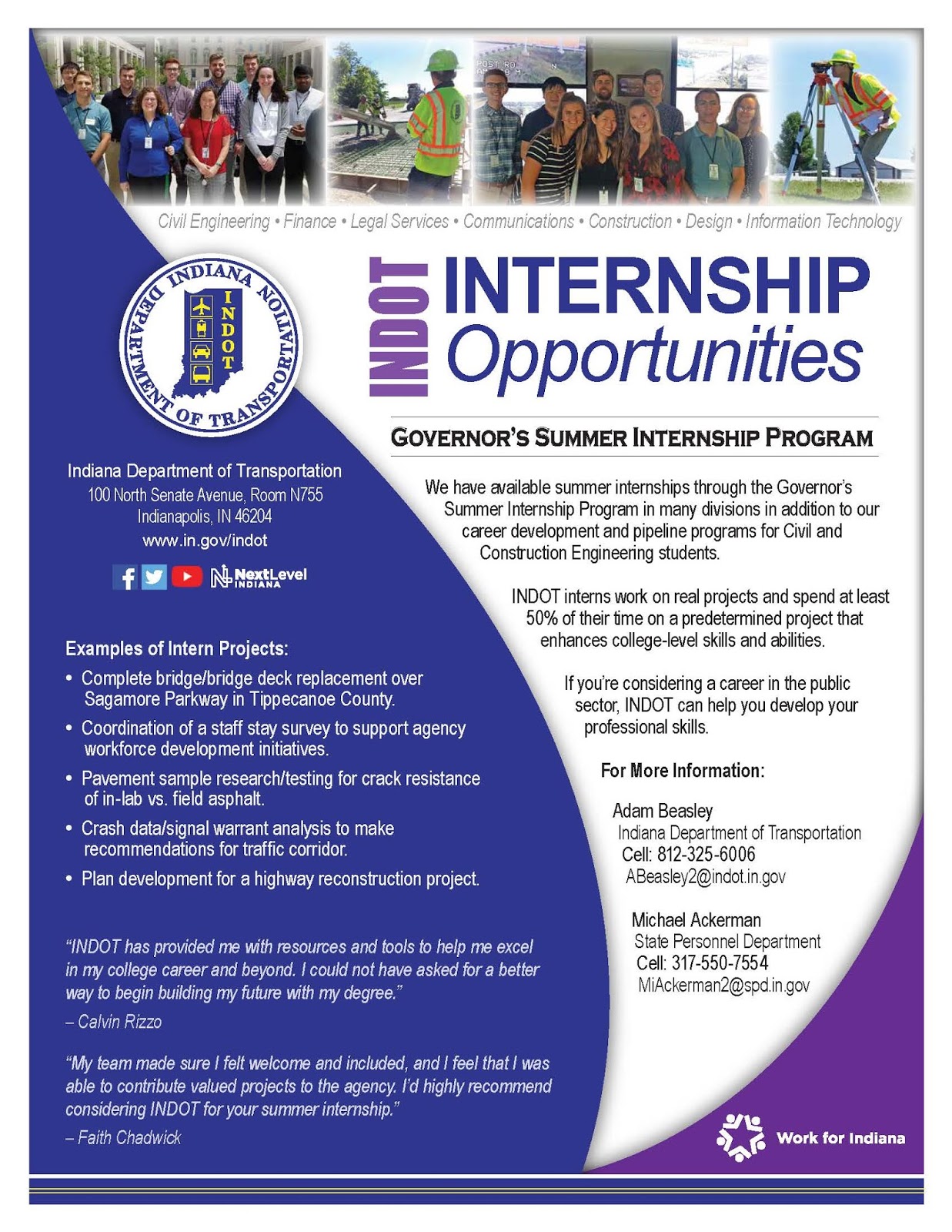 Purdue Lyles School of Civil Engineering Student Information and