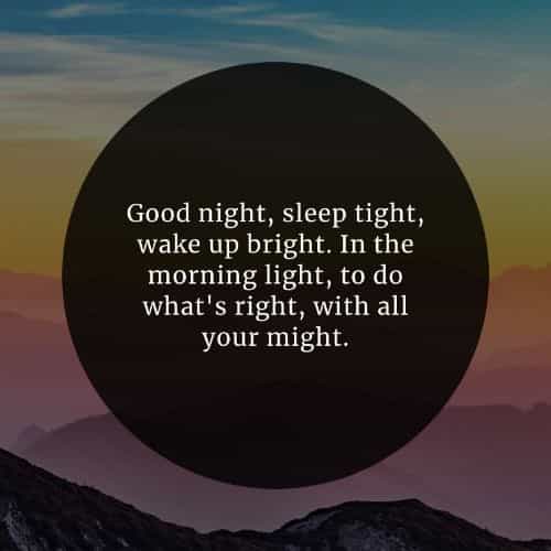 Beautiful good night inspirational quotes and sayings