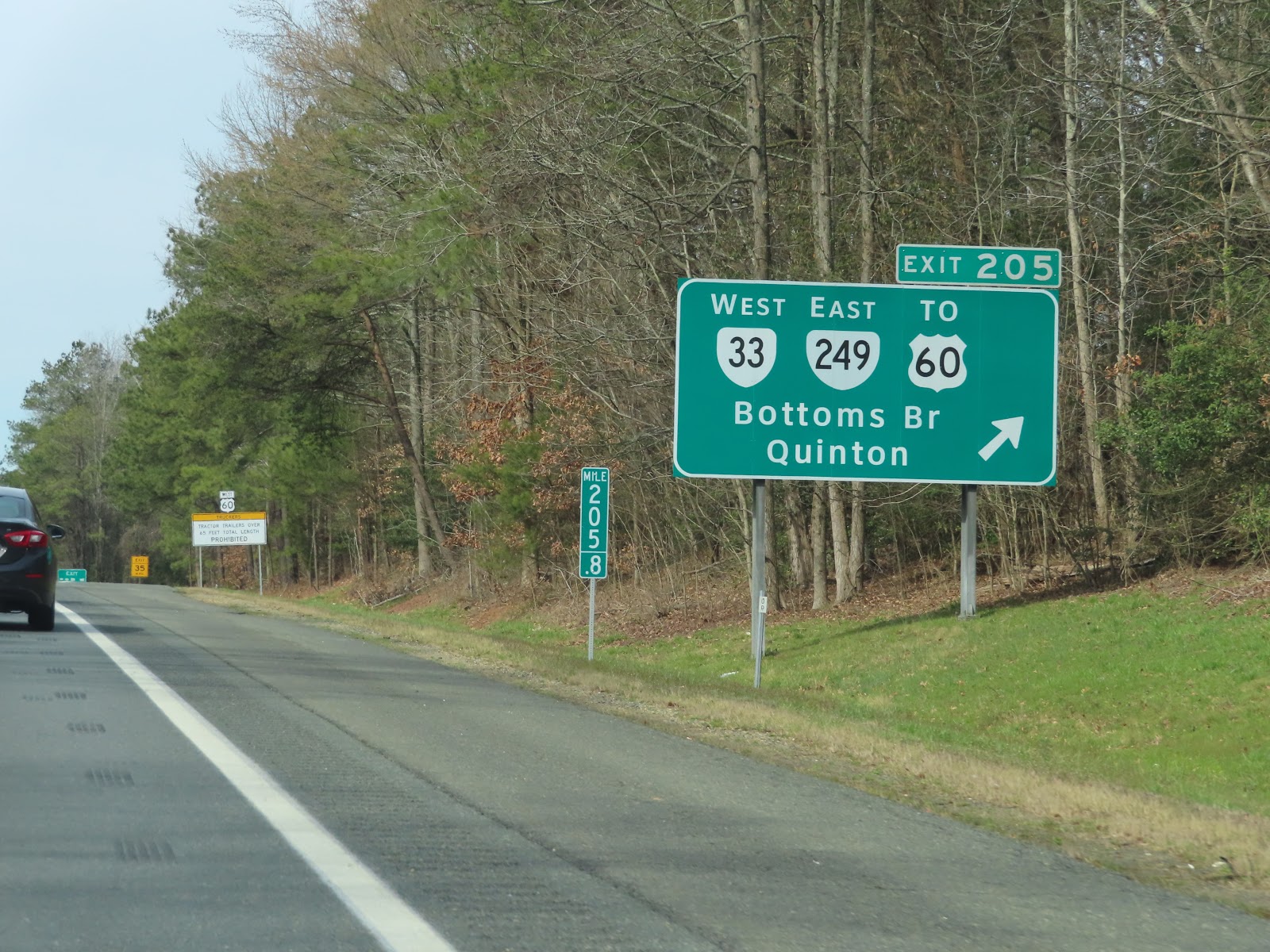Luke's Signs Interstate 64, Rt. 249, & Rt. 60 New Kent County, VA