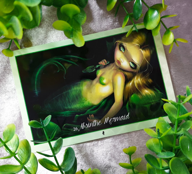 Myths and Mermaids Oracle of the Water - Absinthe Mermaid card