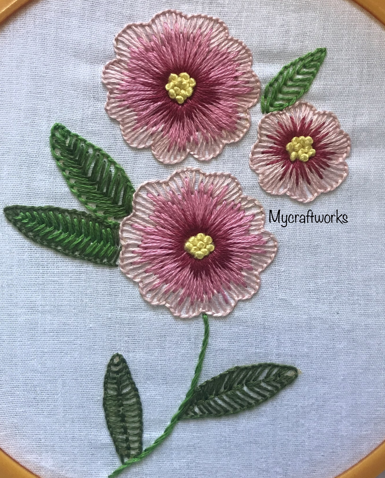 MY CRAFT WORKS Embroidery design Buttonhole Blanket stitch