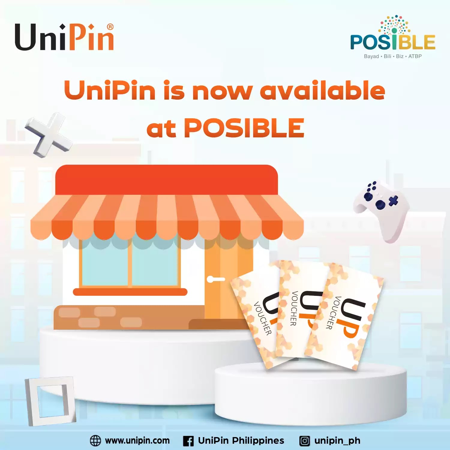 UniPin is now available at POSIBLE UniPin is now available at POSIBLE