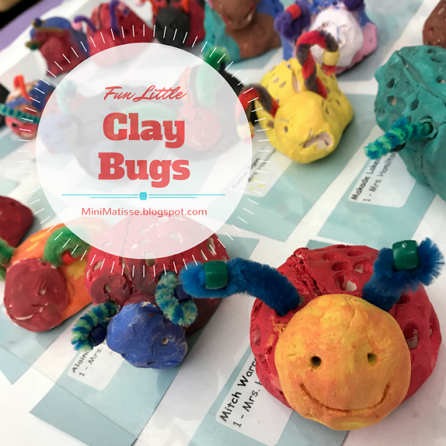 Mini Matisse: Clay Bugs - 1st grade