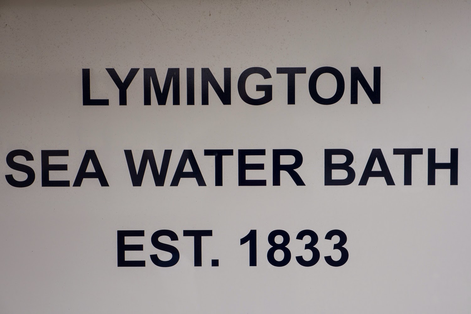 Michael Goodes Lymington Salt Water Baths