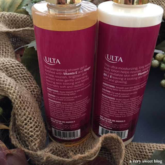 ULTA Beauty Toasted Vanilla & Frosted Pumpkin Bakery Shower Gel And