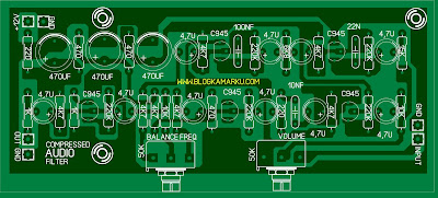 skema audio compressor dan layout Komplit