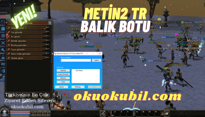 Metin2 TR Balık Botu, C4US.Dllpl 7x + Extreme Injector Hilesi İndir