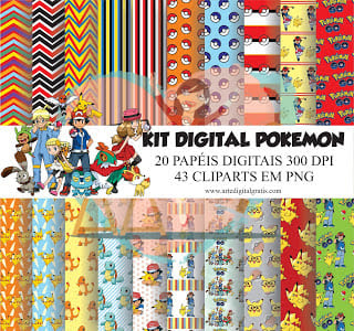 KIT DIGITAL POKEMON GRÁTIS - DOWNLOAD - Arte Digital Grátis