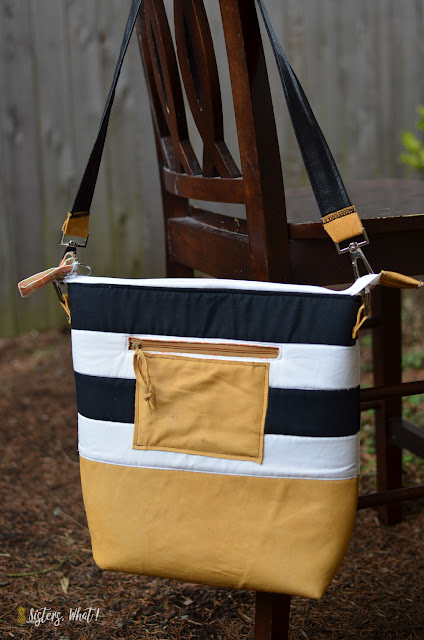 diy black and white bag you can easily sew