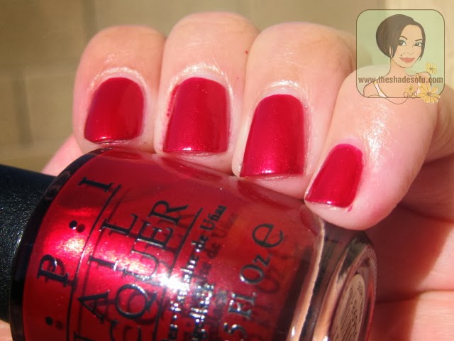 OPI Holiday 2013: Mariah Carey Swatches and Review Part 2 - The Reds