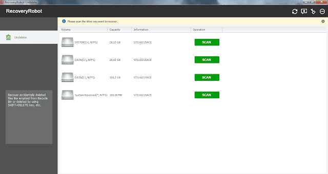Screenshot RecoveryRobot Undelete 1.3.3 Full Version Screenshot RecoveryRobot Undelete 1.3.3 Full Version