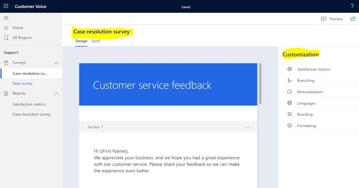 Microsoft Dynamics 365 - Customer Voice - An Overview - Part-1