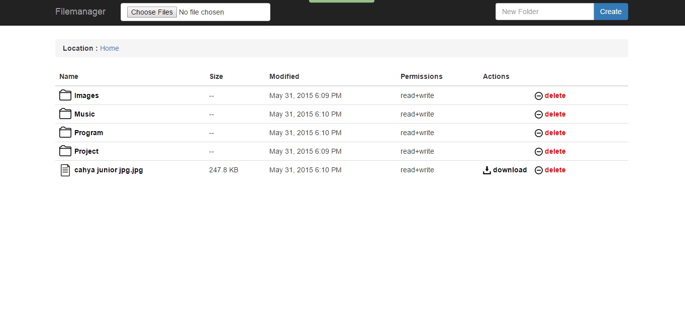 Membuat Program File Manager Dengan PHP Code