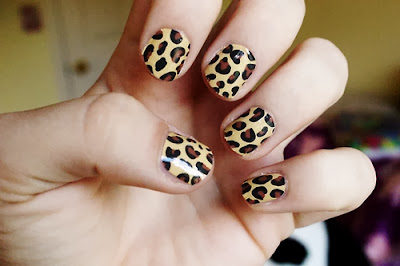 Zebra and Cheetah Nail Designs