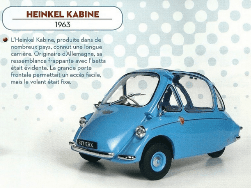 heinkel kabine 1:43, altaya micro voitures d'antan, collection micro voitures d'antan