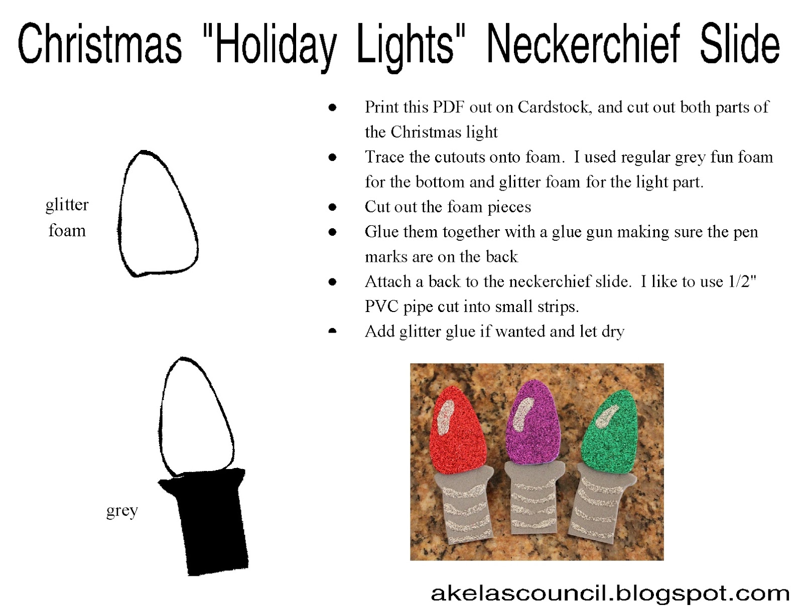 Akela's Council Cub Scout Leader Training Christmas Holiday Lights