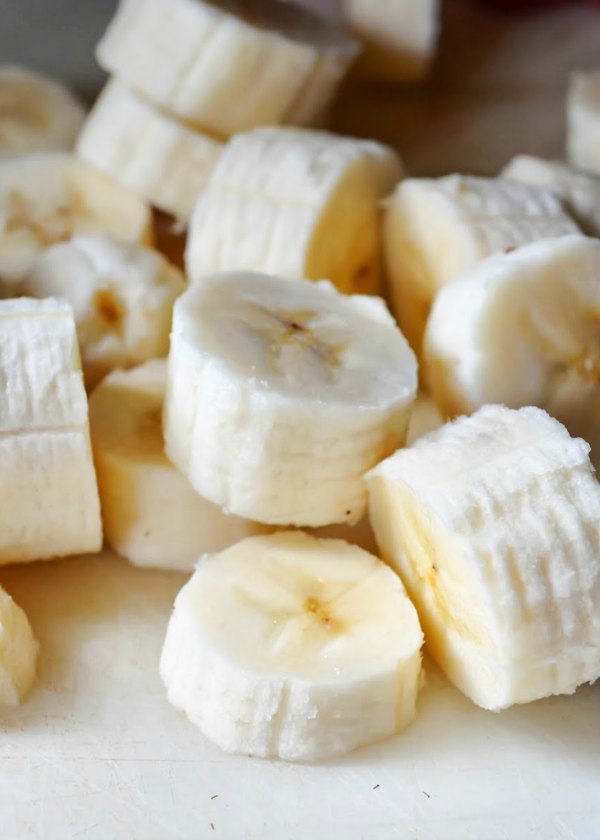Sliced Bananas for Smoothies.