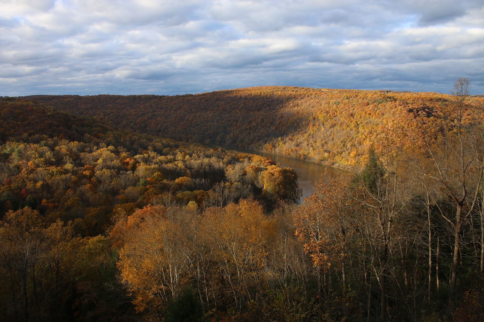 Kennerdell Overlook in Autumn A View Over the Allegheny River in