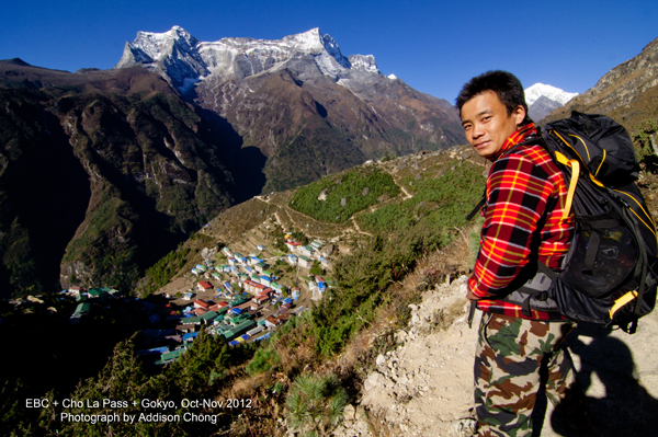 Viewing Kongde Ri from Above Namche Bazaar Viewing Kongde Ri from Above Namche Bazaar