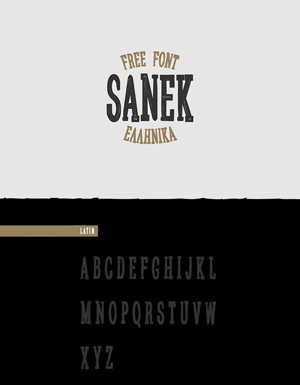 Download 22 Font Terbaru Gratis Edisi Mei 2016 - Sanek - Free Typeface