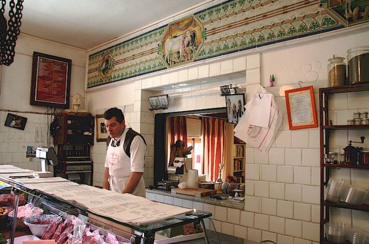 Dario Cecchini in his butchers shop in Panzano in Chianti