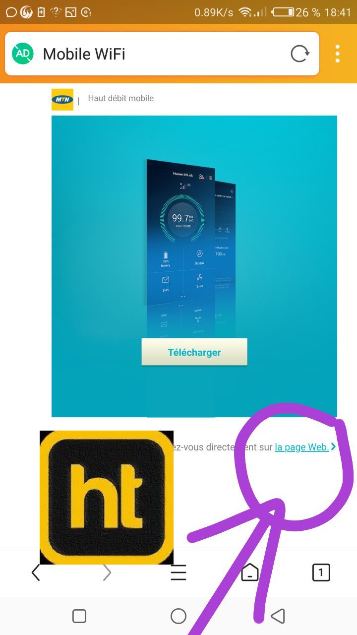Comment changé les coordonnés d'un MoDem wifi MTN