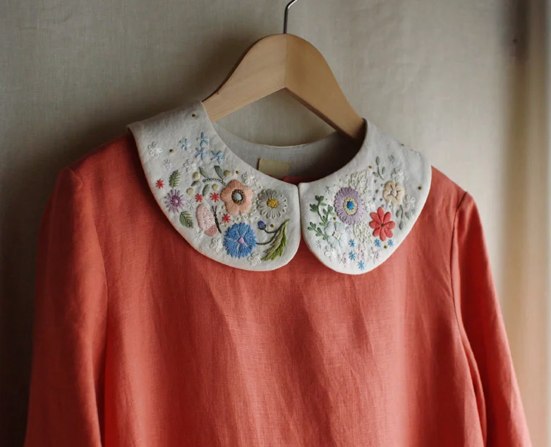 Mẫu thêu cổ áo đẹp - Hình 14