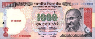 Indian 1000 rupees