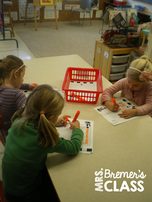 Literacy centers for Kindergarten
